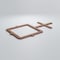 Ekena Millwork Small Carlisle Decorative Fretwork Wood Wall Panels, Walnut, 19 7/8"W x 11 3/8"H x 3/8"T WALW12X12X0375CARWA - alternate 5
